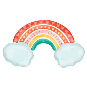 Rainbow Retro Foil Balloon