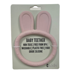 Bunny Teether - Baby Pink