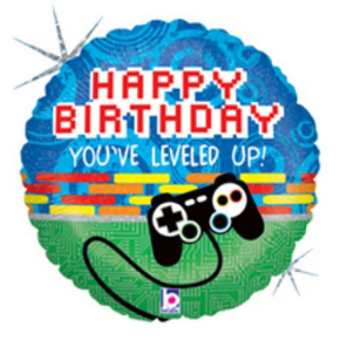 Gamer Birthday Foil Balloon