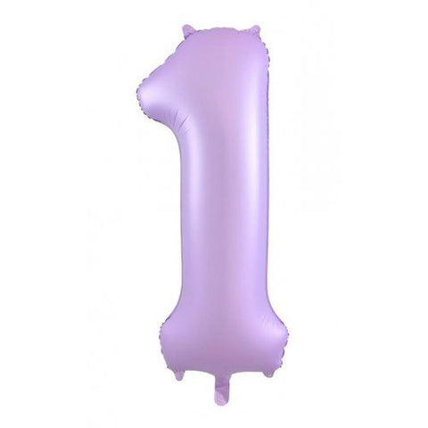 Lilac Number Foil Balloon