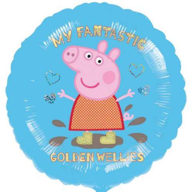 Peppa Pig - Golden Wellies Foil Balloon