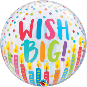 WISH BIG Birthday Candles Foil Balloon